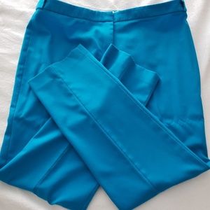 Calvin Klein bright blue skinny dress pants